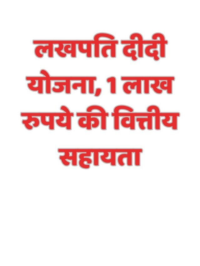 लखपति दीदी योजना, 1 लाख रुपये की वित्तीय सहायता